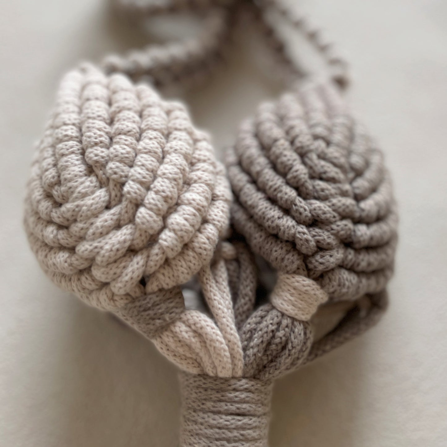 マクラメプラントハンガー_ コーヒー×ベージュ