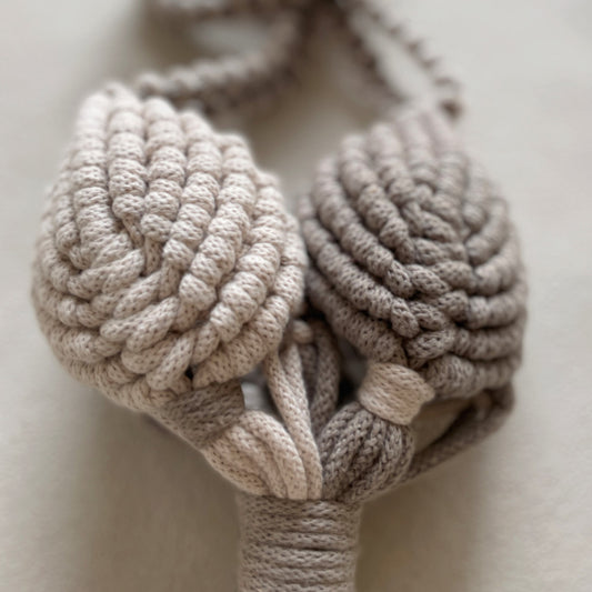 マクラメプラントハンガー_ コーヒー×ベージュ