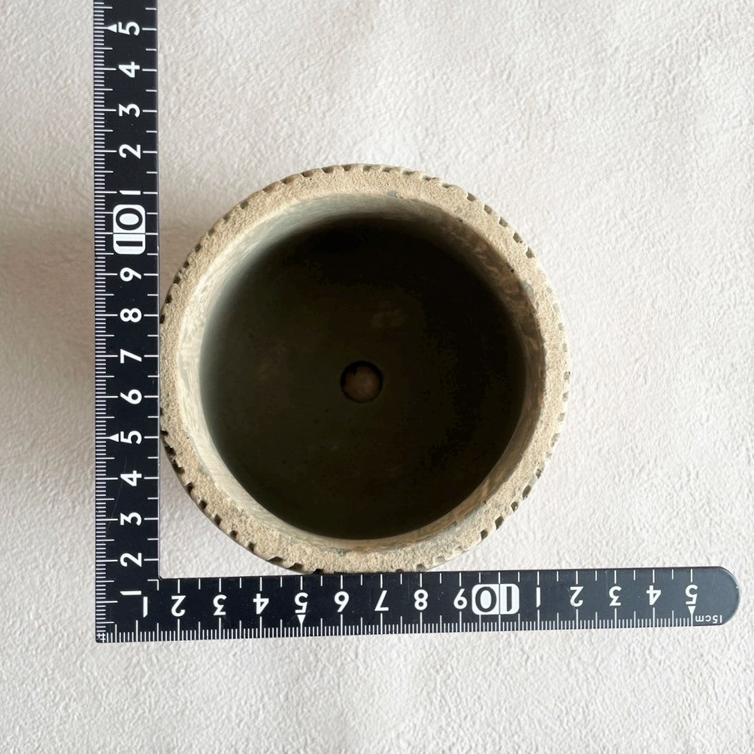 ギャルソン ヘリンボーン L グリーンベージュ