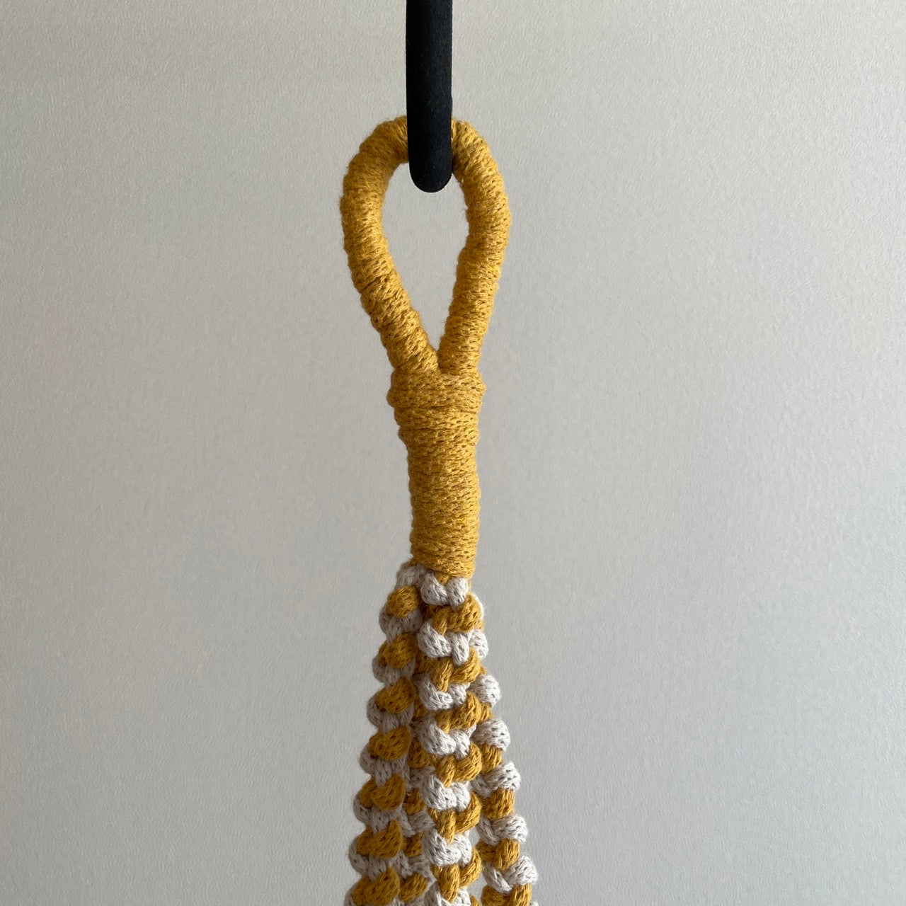 マクラメプラントハンガー _マスタード×ベージュ