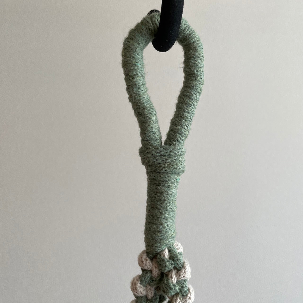 マクラメプラントハンガー _ユーカリグリーン×ベージュ