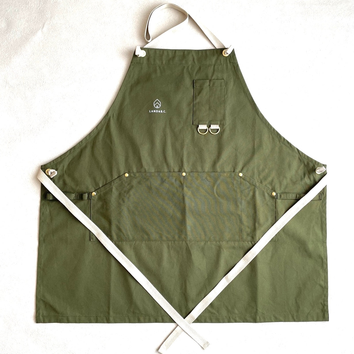 Work apron_OL ワークエプロン_オリーブ