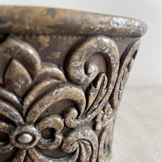 ローブ サークル鉢 M アンティークブラウン